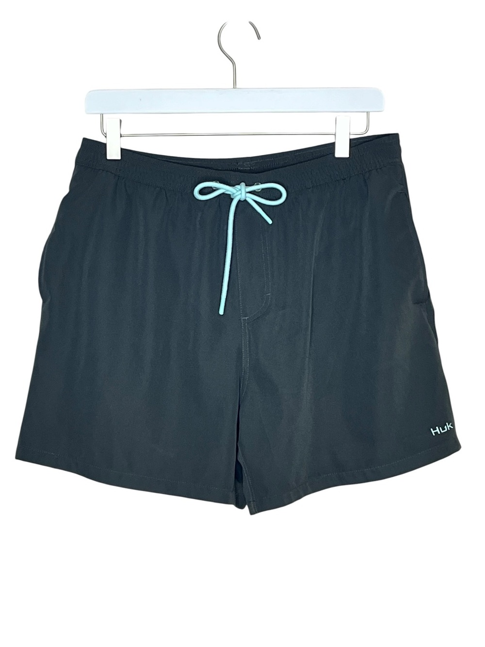 HUK Gray Pursuit Volley Swim Shorts